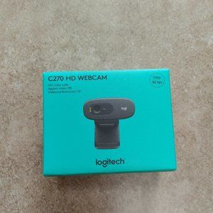 Logitech C270 HD Webcam HD 720p Widescreen HD Video Calling Noise-Reducing Mic -